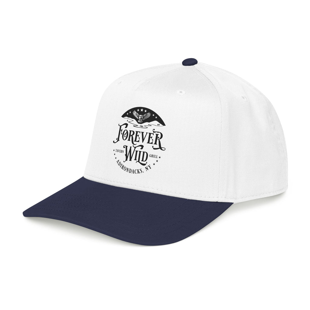 Forever Wild Tavern circle logo Mid Profile Baseball Cap | Outdoor Adventure, Adirondacks emblem
